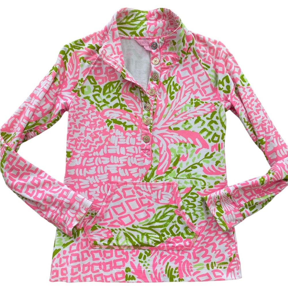 Lily Pulitzer. Size Xs. Half Button Down With Pou… - image 1